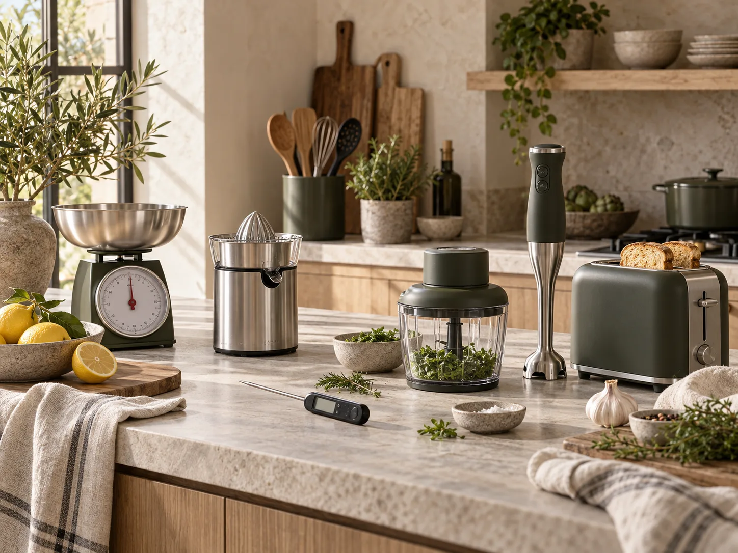 Sélection Gadgets utiles dans une cuisine chaleureuse